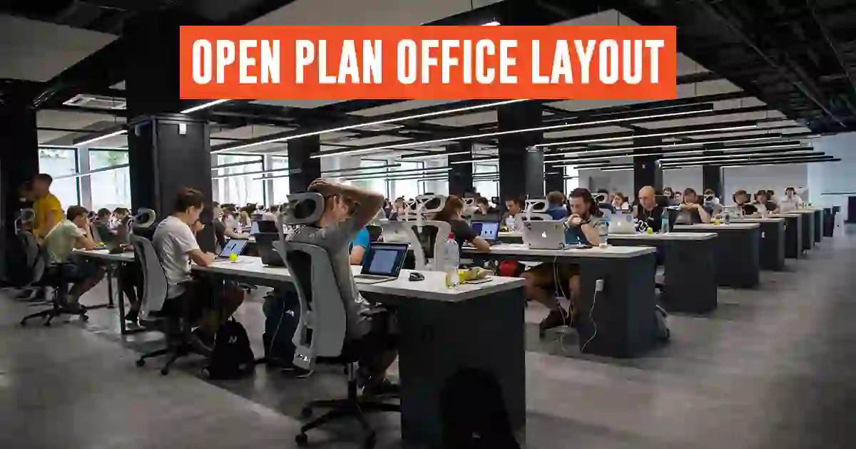 Open-plan office layout