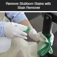Remove stubborn stains with stain remover