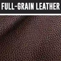 Full-grain leather