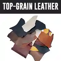 Top-grain leather