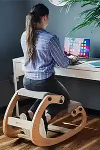 Sitting on a Kneeling Chair