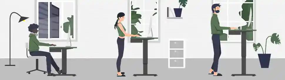 Adjusting the Height of the Standing Desk