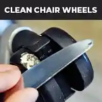 clean chair wheels