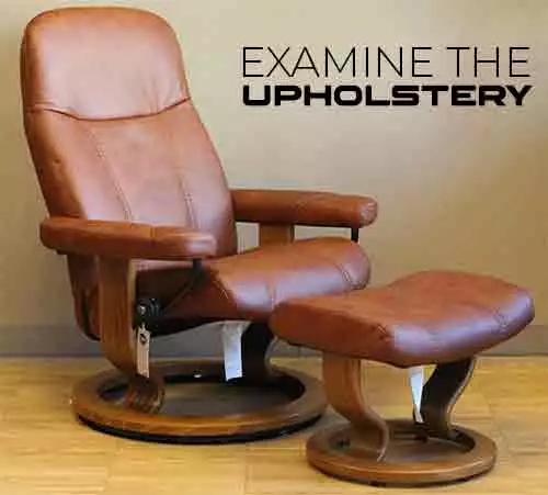 Examine the Upholstery of Ekornes Chair