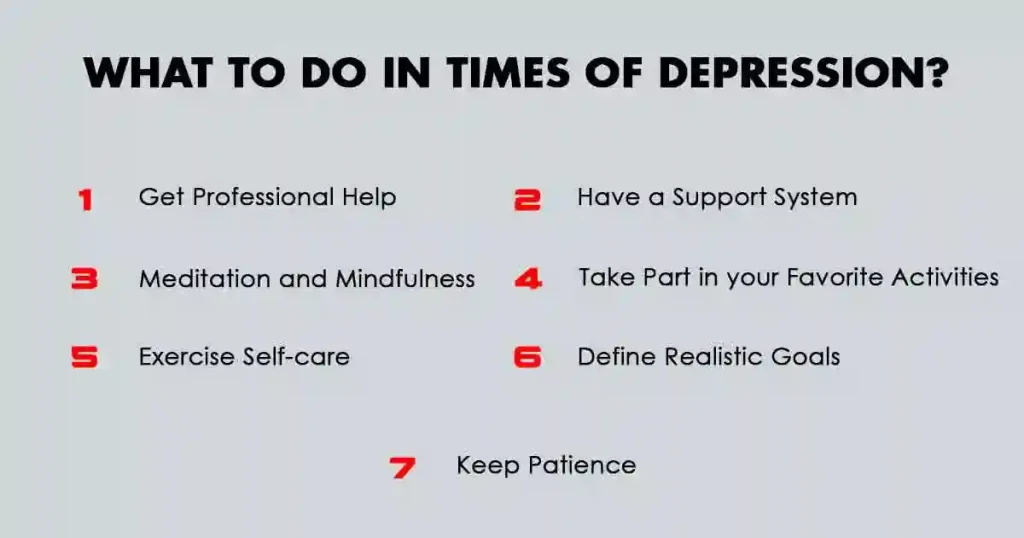 What to do in Times of Depression