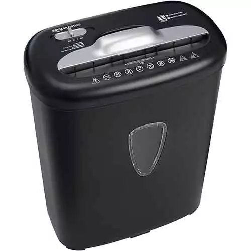 Paper and Credit Card Shredder with 4.1 Gallon Bin, Black